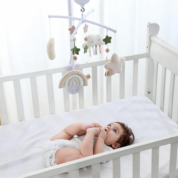 Mobile Baby,Baby Spieluhr mit 35 Musik,Einstellbare Lautstärke,Einfach anzubringen,Stoppt nach 30 Mi