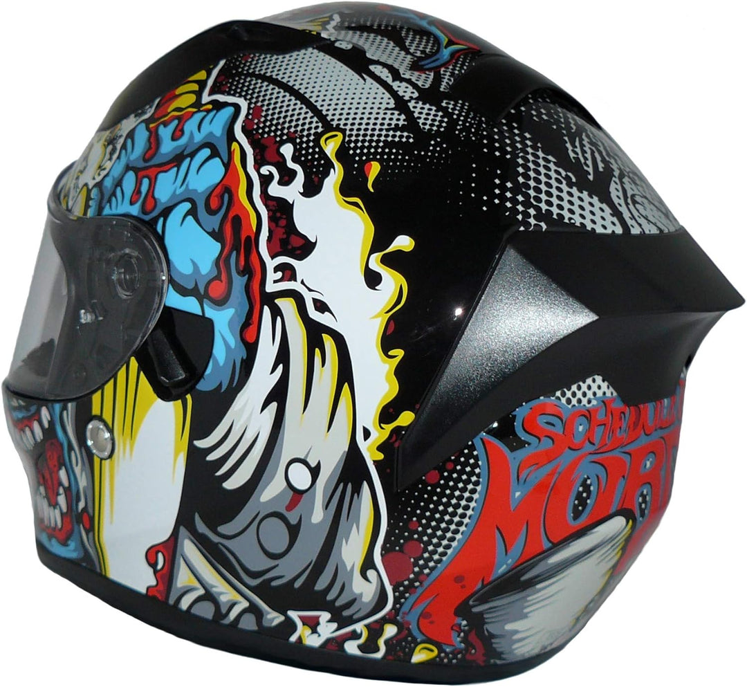 Protectwear Motorradintegralhelm Integralhelm mit integrierter Sonnenblende und klappbarem Visier V1