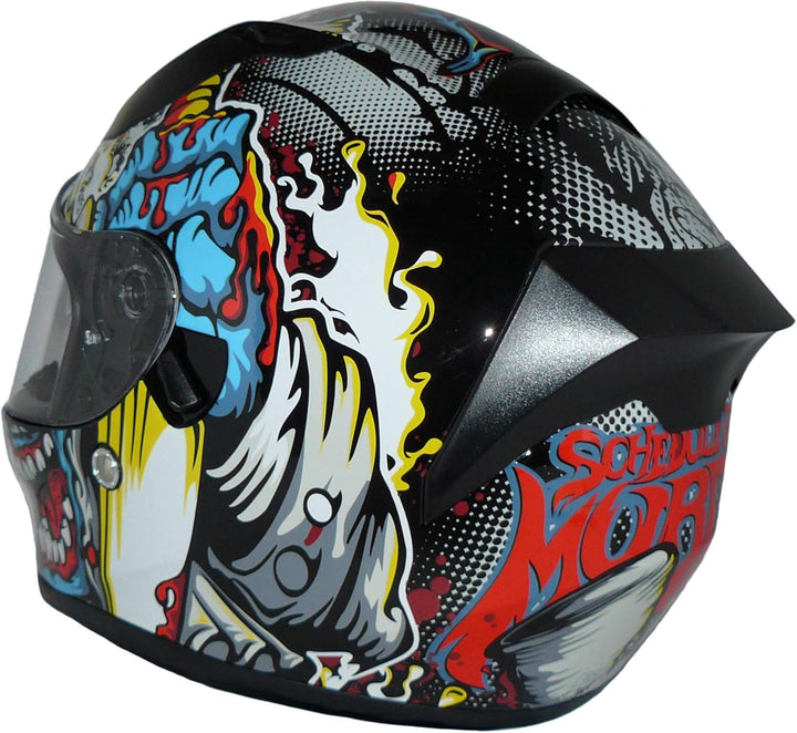 Protectwear Motorradintegralhelm Integralhelm mit integrierter Sonnenblende und klappbarem Visier V1
