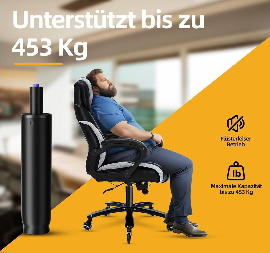 Mastery Mart Gasfeder für Bürostuhl, mit 251mm - 346mm Gasdruckfeder für Bürostuhl, Handschuhe, Zyli