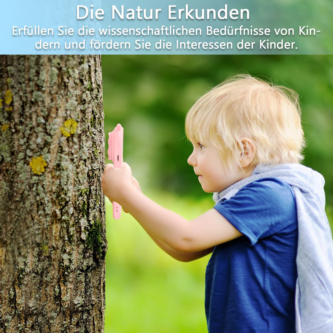 Mucek Handy Mikroskop für Kinder, 2,0" IPS-Bildschirm 500X Taschenmikroskop, 2MP Lens Pixels Mini-Mi