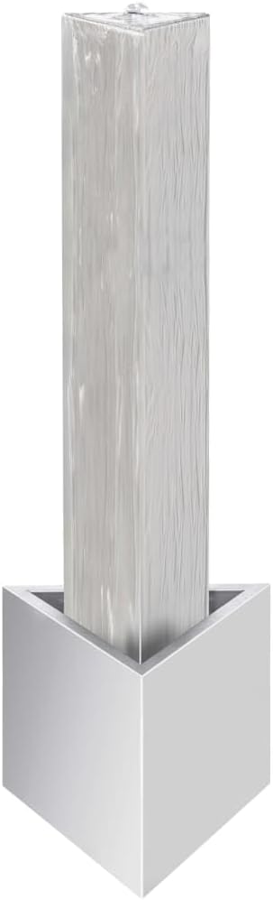 vidaXL Gartenbrunnen mit LED Beleuchtung Säulenbrunnen Springbrunnen Garten Deko Brunnen Zierbrunnen