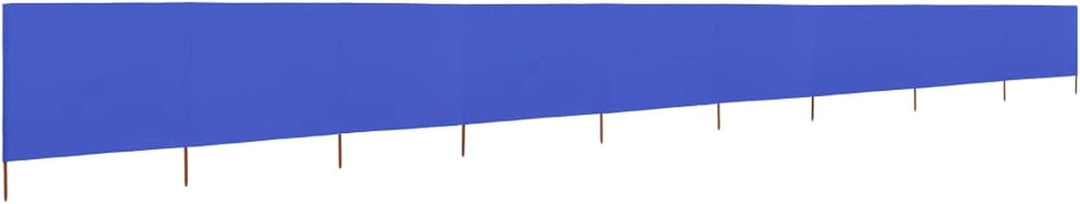9 Paneele Windschutz Stoff 1200x120cm Azurblau Camping Windschutz Blocker Windblocker Garten Strand