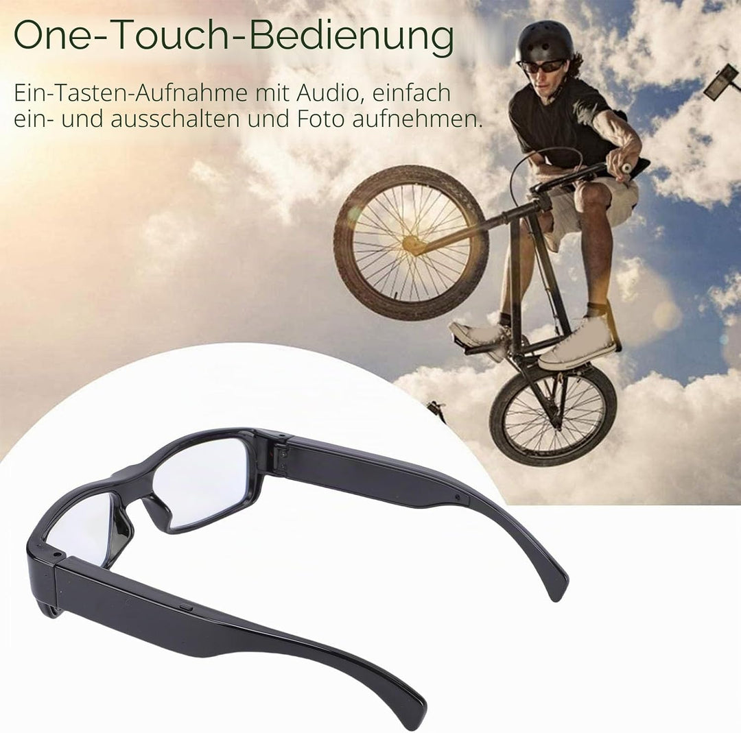 Topiky Kamerabrille, 1080P HD Sport POV Brille, Videoaufzeichnung mit Elektronischer Stabilisierung