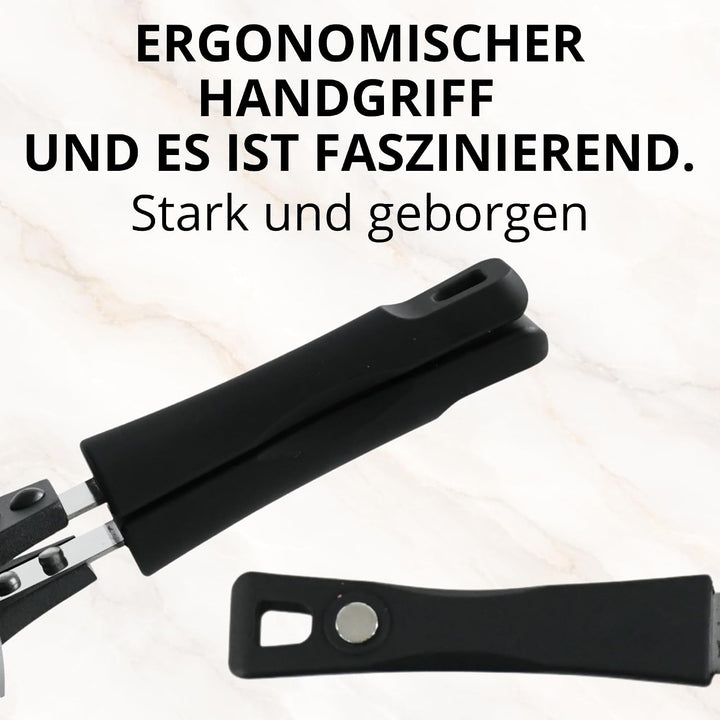 Stone&Stone Doppelseitige Grillpfannen 32 cm, steinbeschichtete Antihaftpfannen Deutsche Qualität Gr