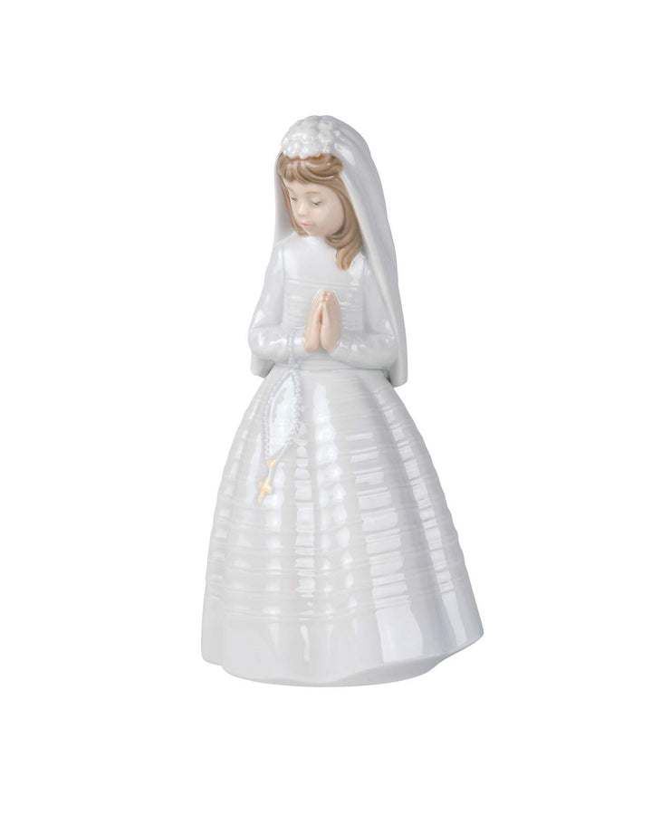 NAO Mädchen betend Porzellanfigur Kommunion