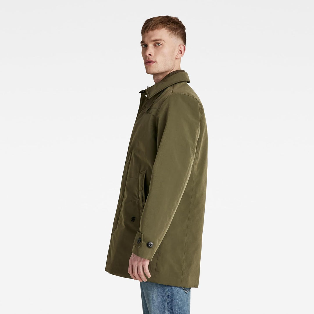 G-STAR Herren Utility Padded Trenchcoat Jackets, M Gr&#xFC;n (shadow olive D21943-C408-B230)
