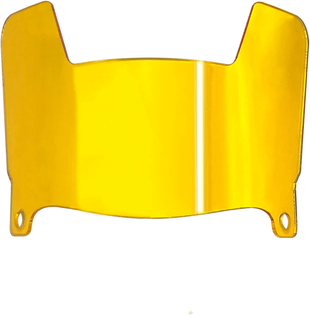 Mini Football Helmet Visor Clear with Clips Universal Fit for Collectors and Display Mirro, Gold, Mi