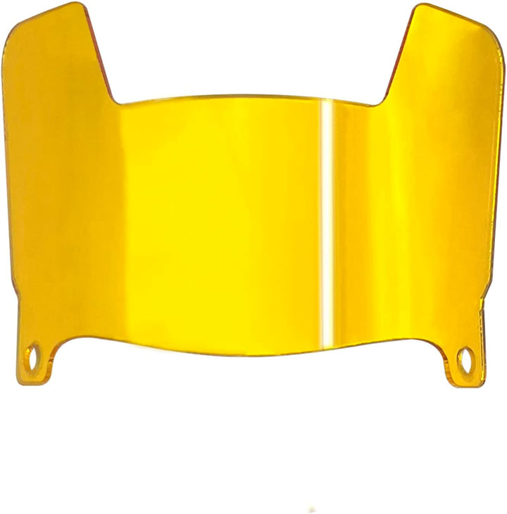 Mini Football Helmet Visor Clear with Clips Universal Fit for Collectors and Display Mirro, Gold, Mi