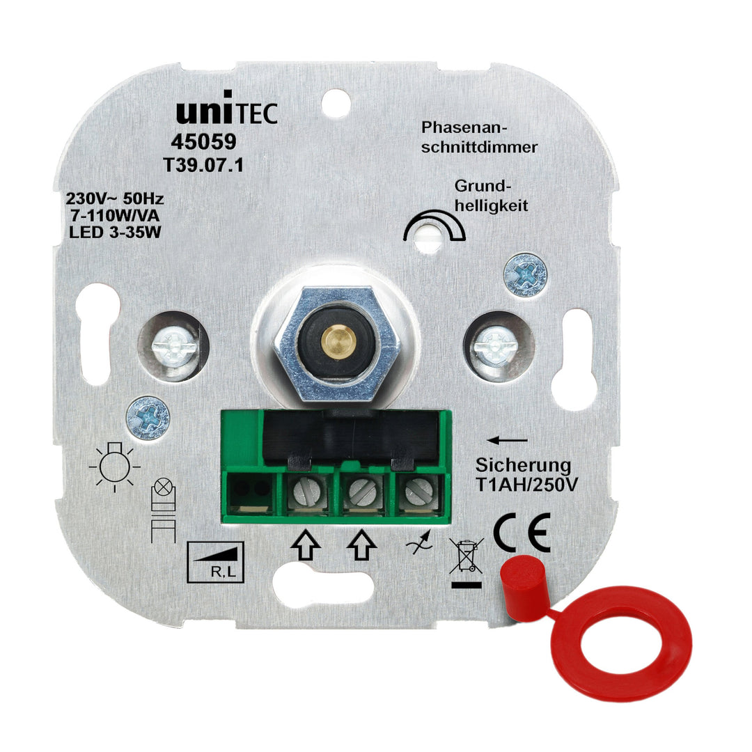 UNITEC 45059 Phasenanschnittdimmer für LED-Beleuchtung für die Schaltserien von UNITEC, Busch-Jäger
