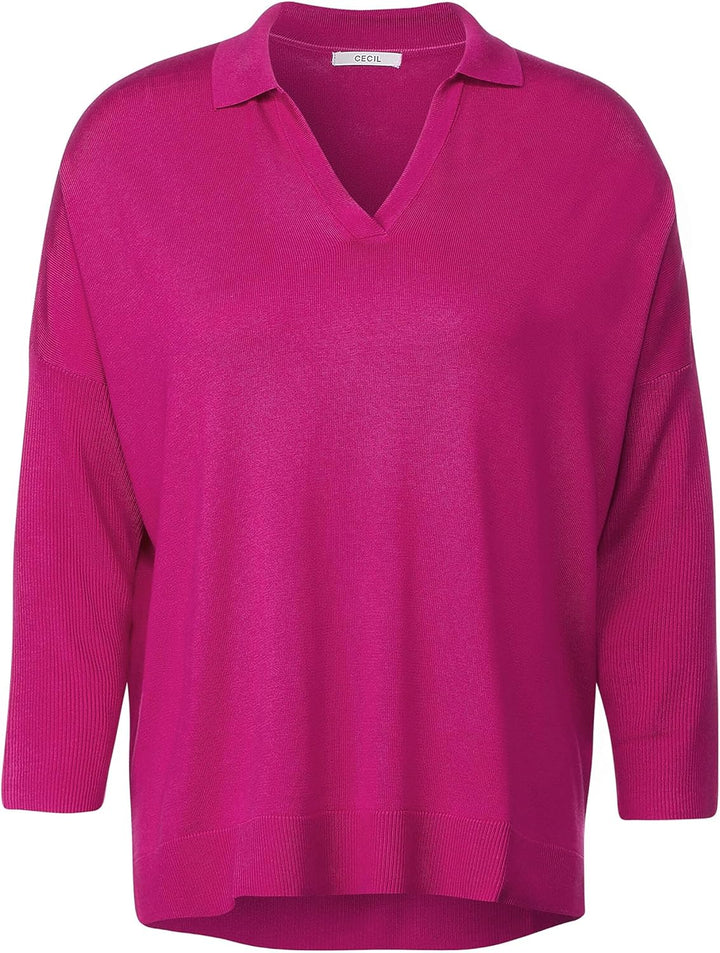 Cecil Damen Oversize Strickpullover L Cool Pink, L Cool Pink