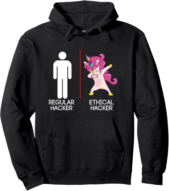 Regular Hacker Ethical Hacker Funny Computer Security Gift Pullover Hoodie