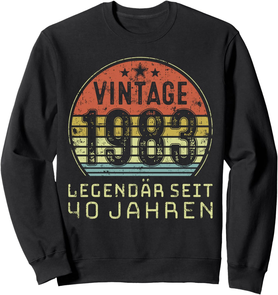Vintage 1983 Legendär seit 40 Jahren 40 Geburtstag Sweatshirt