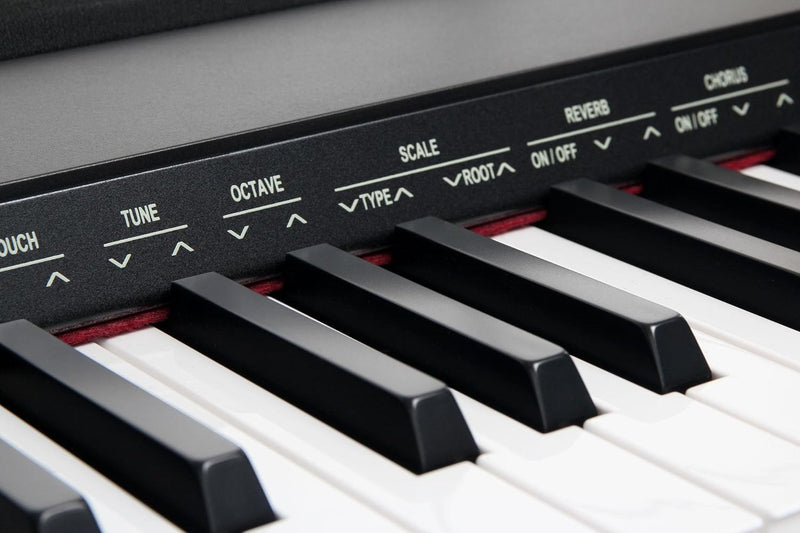 Classic Cantabile SP-150 BK Stagepiano SET inkl. Ständer (88 Soft-Touch Tasten, Anschlagdynamik, MID