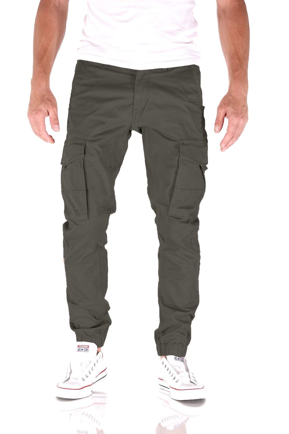 JACK & JONES Male Cargo-Hose Slim Fit Cargo-Hose 28W / 30L Taupe, 28W / 30L Taupe