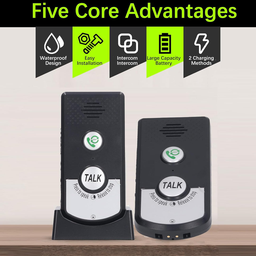 Gegensprechanlage Drahtlose Intercom Türklingeln Fernübertragung Intercomunicador Haustürklingel Tür