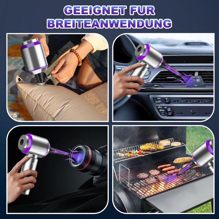 Handstaubsauger Akku,4-in-1 Handstaubsauger, Auto Staubsauger Stark, 25000PA Autostaubsauger Akku Te