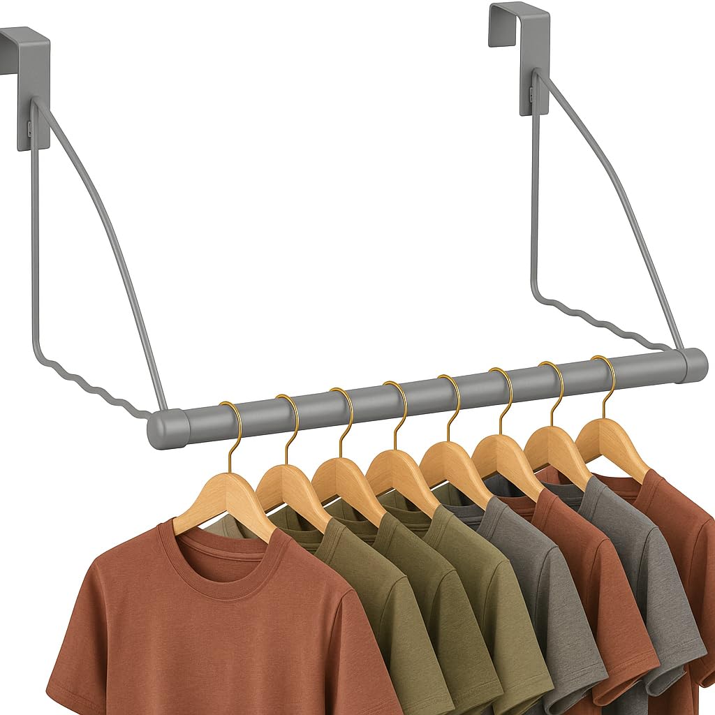 Hold N Storage Türgarderobe für die Tür, Kleider-Organizer und Tür-Aufhänger für Kleidung oder Handt