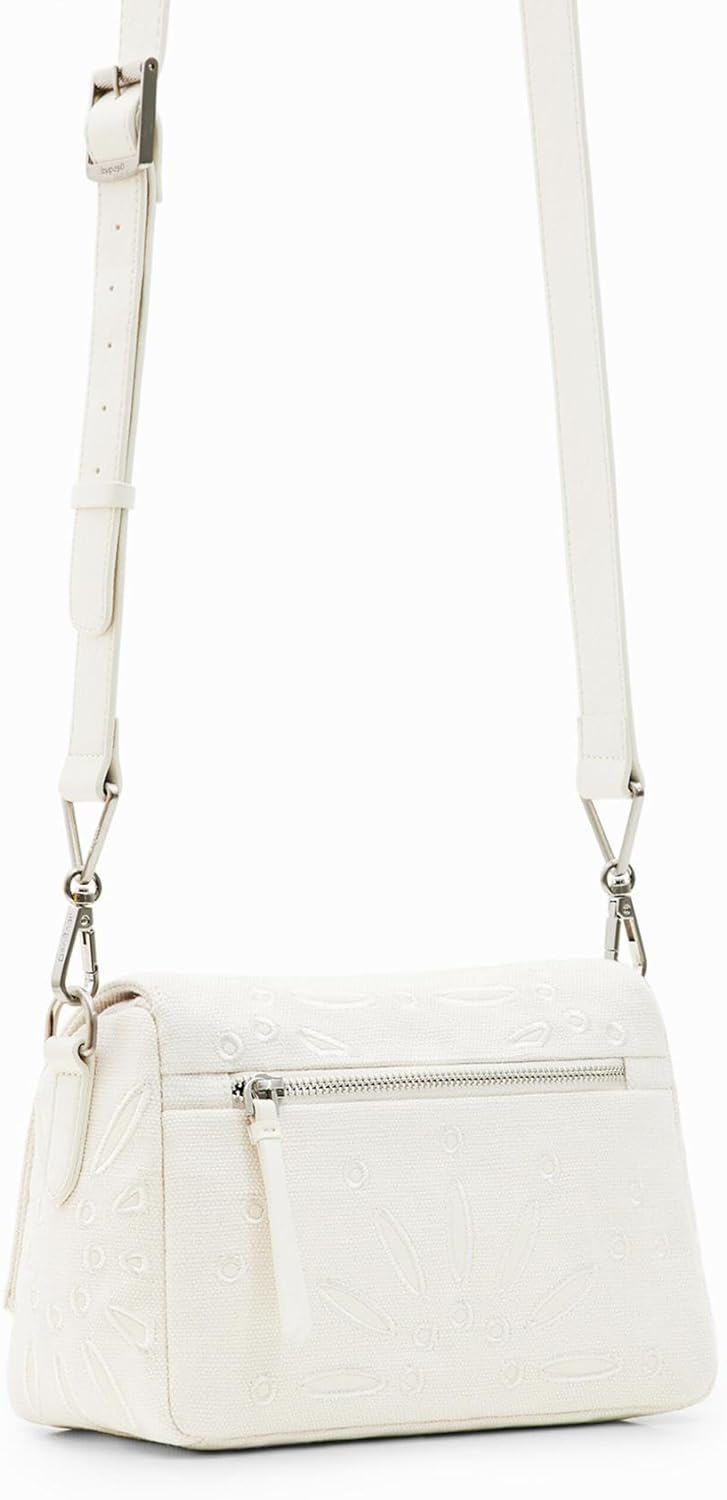 Desigual Damen Bag_Summer Dandelion PHUK 2000 Black Weiss, Weiss