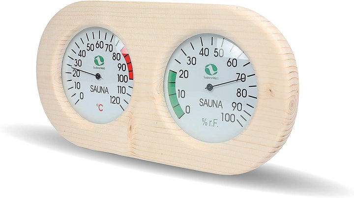 eliga Messstation Holzgehäuse 295 x 155 mm Messgeräte 120 mm
