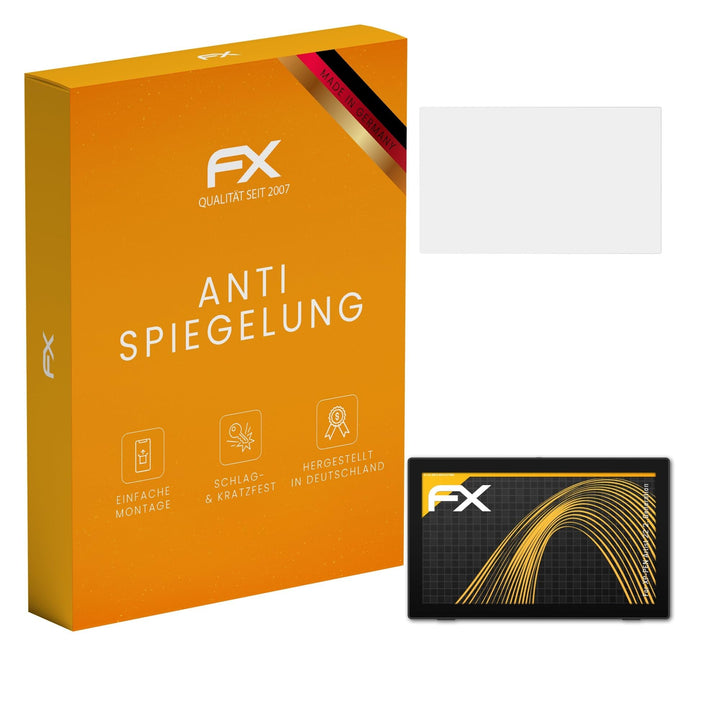 atFoliX Panzerfolie kompatibel mit XP-PEN Artist 22 2. Generation Schutzfolie, entspiegelnde und sto