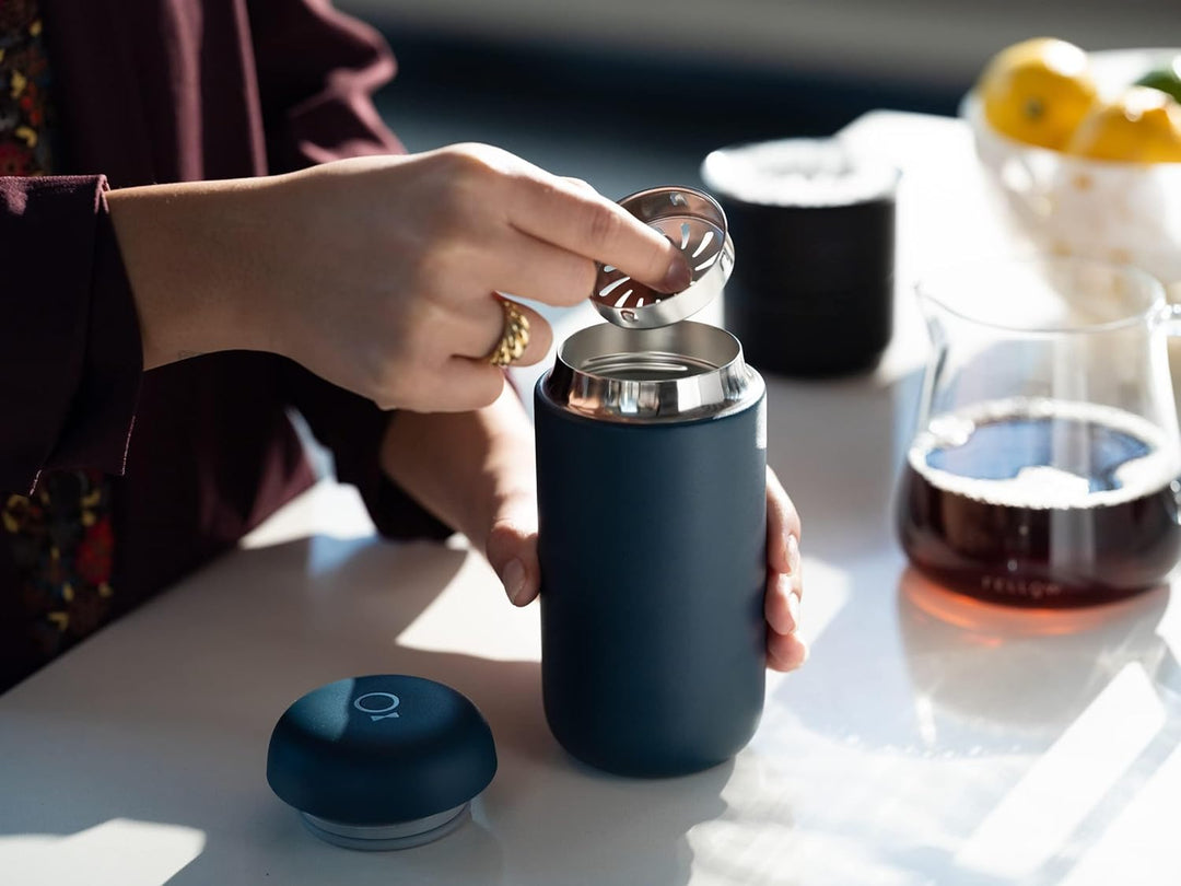 Fellow Carter Move Reisebecher – vakuumisolierter Edelstahl-Kaffee- und Teebecher mit Keramik-Innens