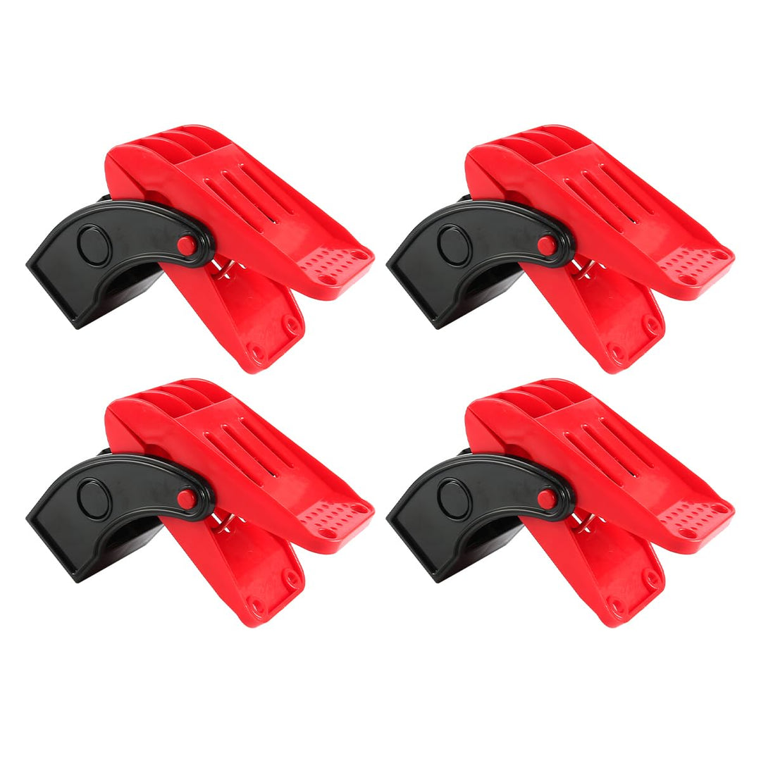 Bodenmattenklemmen für Autowaschanlagen, 4er-Pack, drehbar, gross, rutschfest, Federklemmen aus Edel