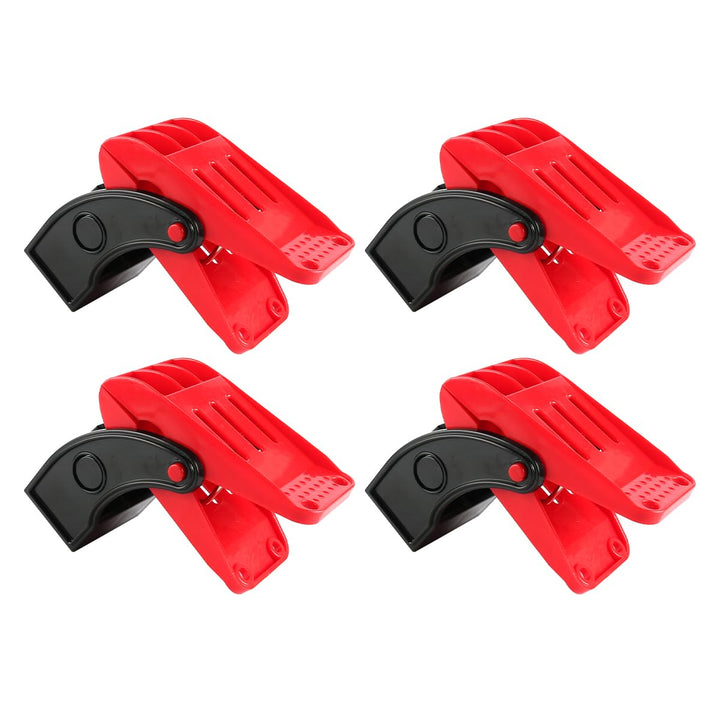 Bodenmattenklemmen für Autowaschanlagen, 4er-Pack, drehbar, gross, rutschfest, Federklemmen aus Edel