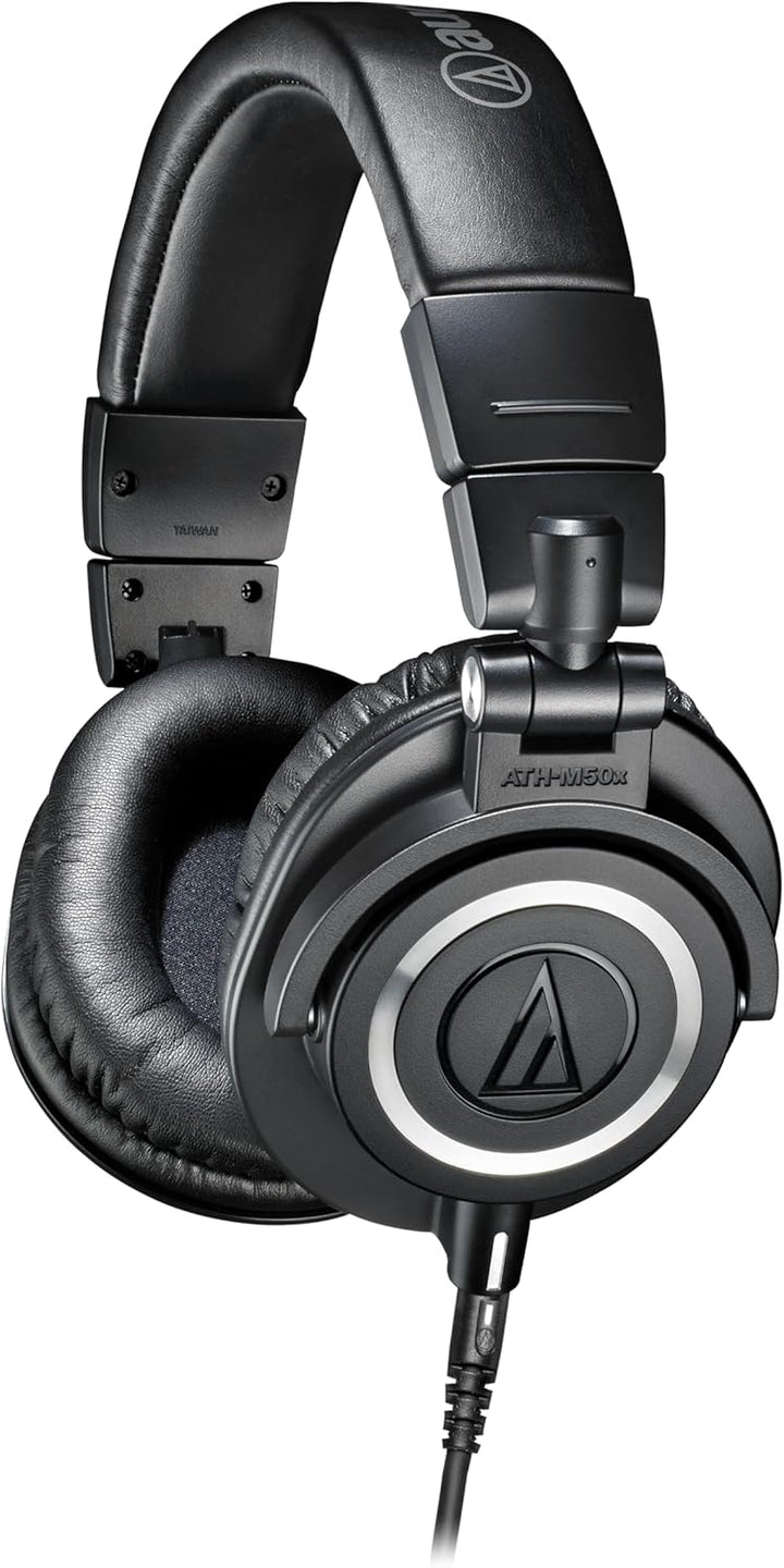 Audio-Technica M50x Professioneller Monitorkopfhörer Schwarz Black Wired, Black Wired