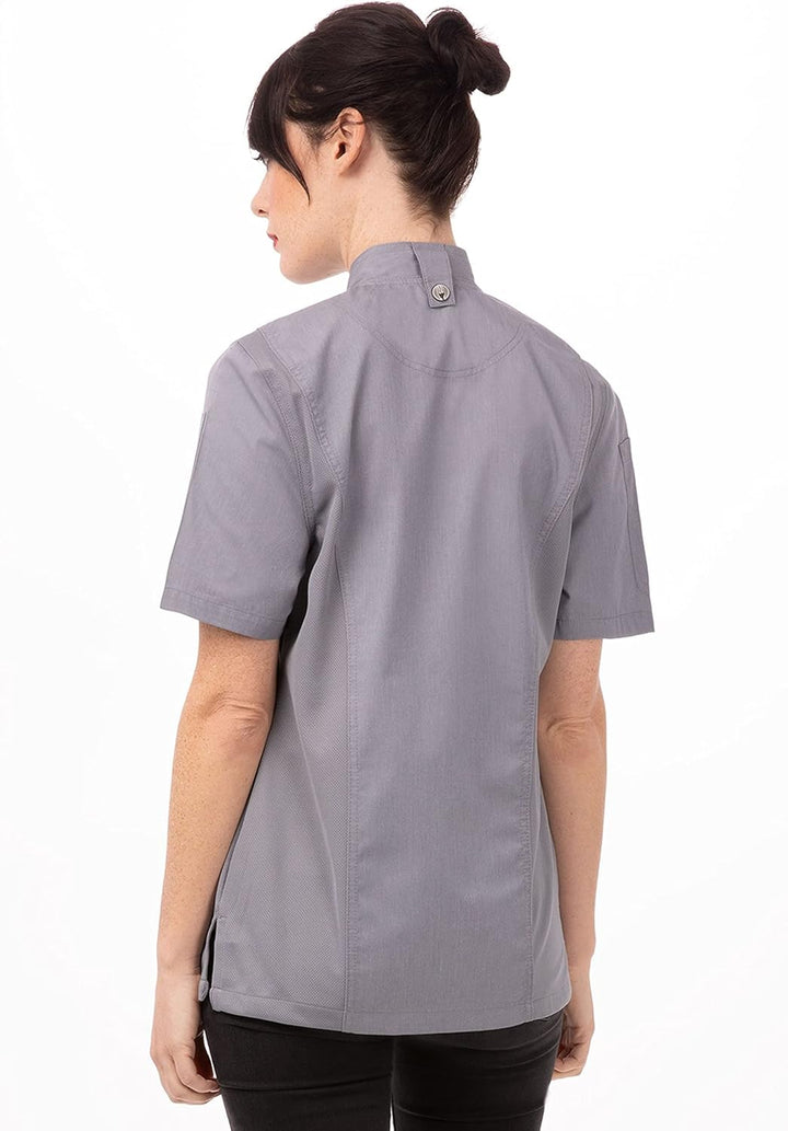Chef Works Damen Springfield Kochmantel Kochjacke XS Grau, XS Grau