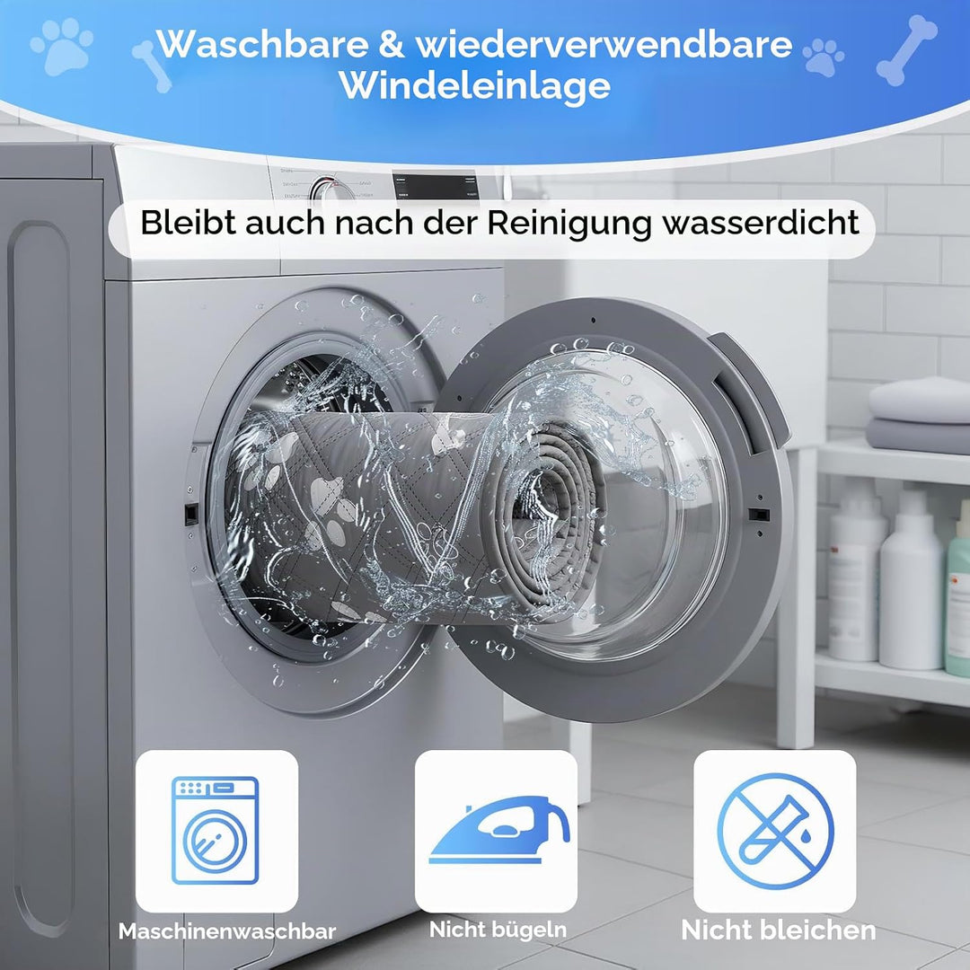 2 Stück Waschbar Haustier-Urinunterlage, Wiederverwendbare Matten für Hunde, Auslaufsicher, Super Sa