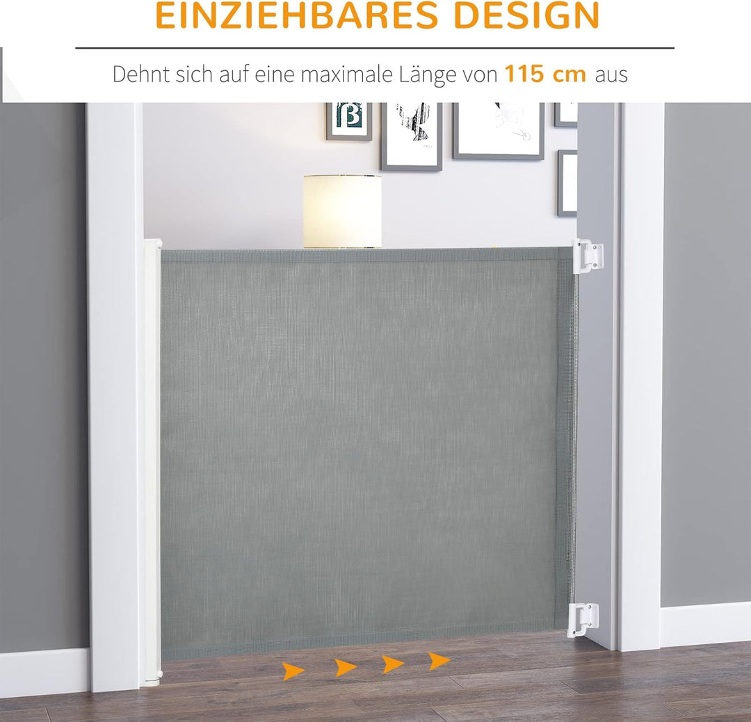 PawHut Hunde Türschutzgitter Treppenschutzgitter Treppenschutz Sicherheitstrennwand Trennwand Türsch