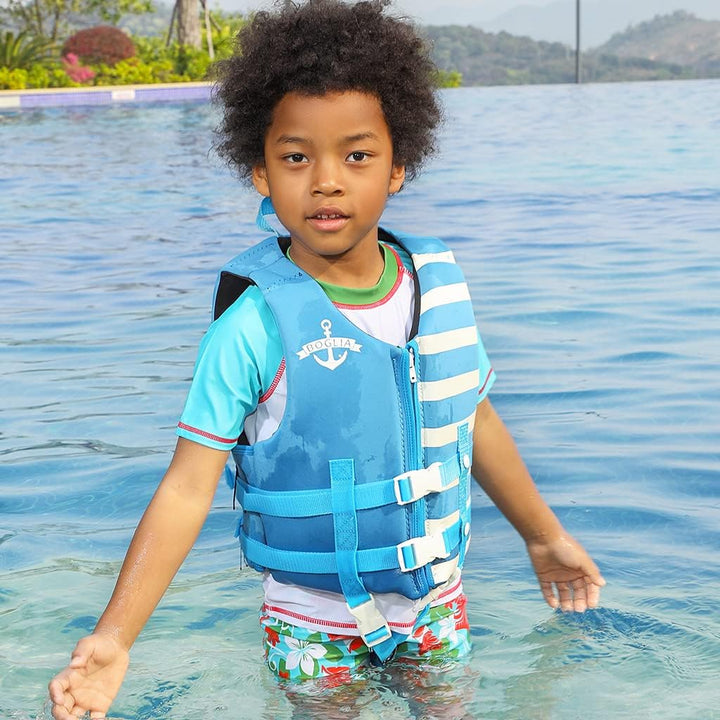 Kinder Schwimmweste Neopren Weste Schwimmjacke Kleinkinder Jungen Mädchen Bademode Schwimmen Jacke S