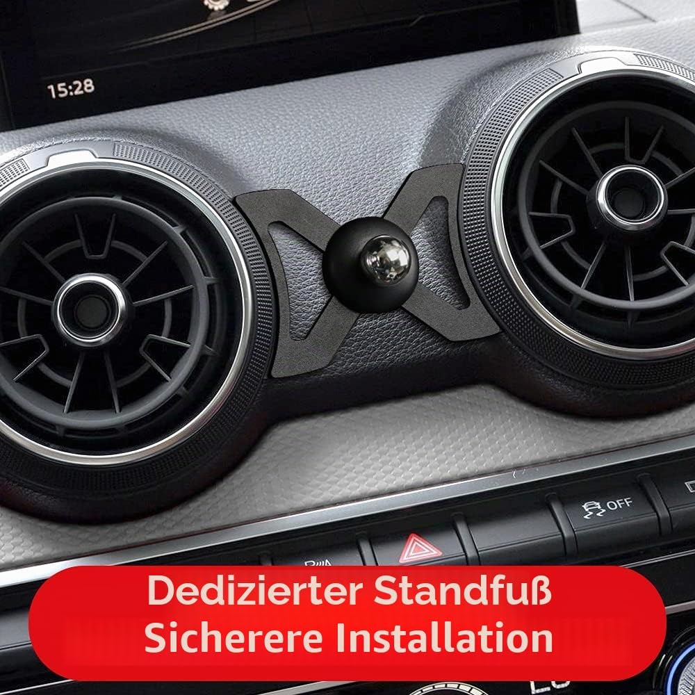LUNQIN Kfz-Handyhalterung für Audi Q2 2018–2024, Autozubehör, Navigationshalterung, Innendekoration,