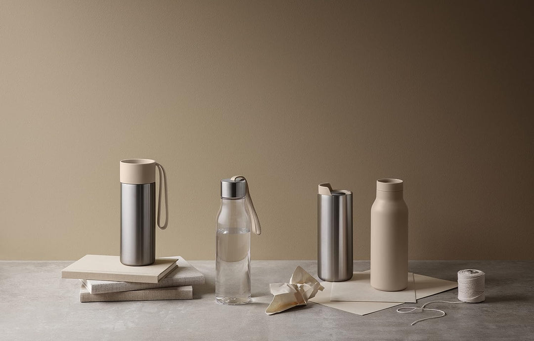 EVA SOLO | Trinkflasche 0,5l Soft beige |Aus schlagfestem, BPA-freiem Kunststoff | Soft beige, Soft