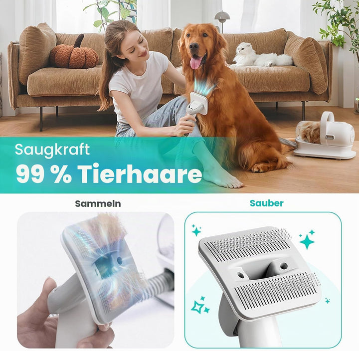 Neakasa P1 Pro Hundeschermaschine mit Staubsauger, leise Schermaschine Hund Katze, Profi Haustierpfl