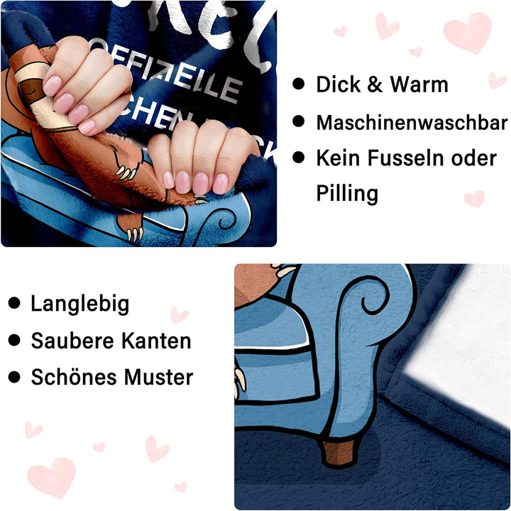 Onkel Geschenk - Kuscheldecke, Bester Onkel Geschenke, Geburtstag Vatertag Vatertagsgeschenk Geburts