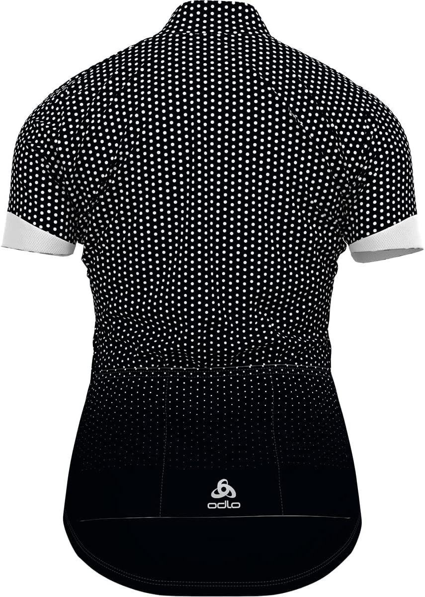 Odlo Damen Essentials_411951 Radtrikot mit Reissverschluss (1er Pack) S Black - White, S Black - Whi