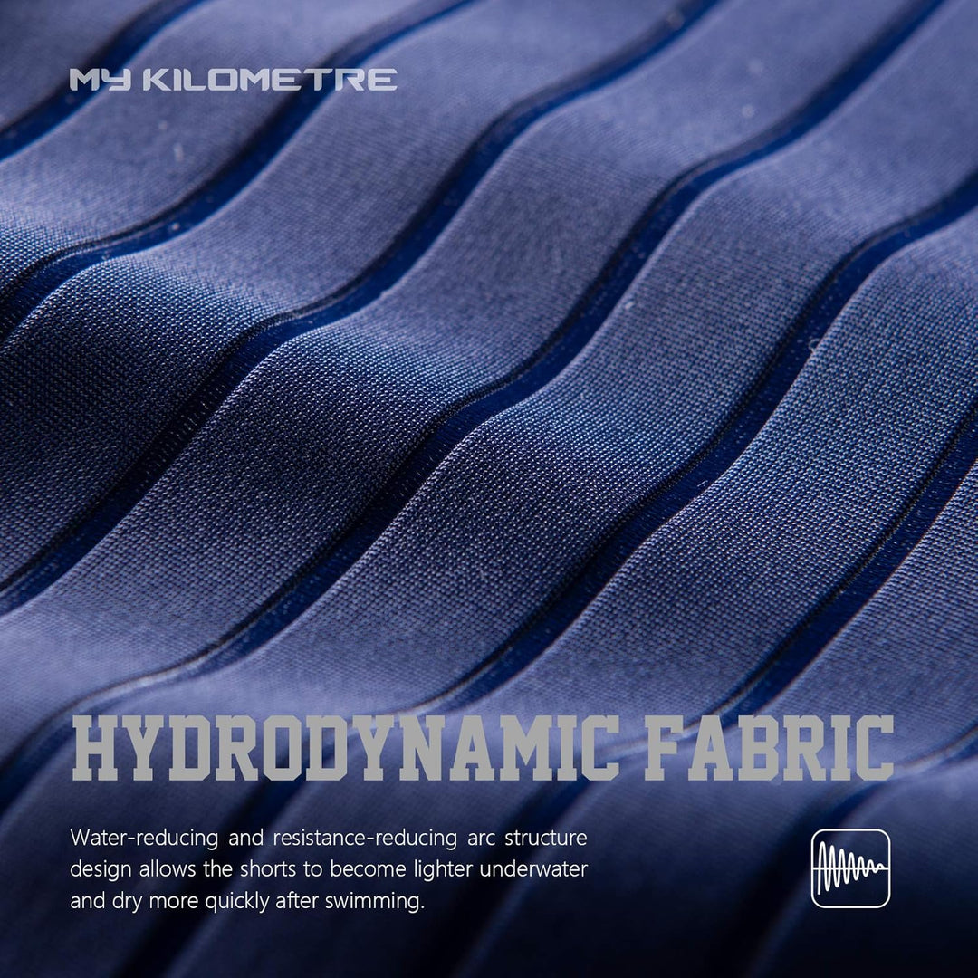 MY KILOMETRE Herren Jammers Lang Badehose Schwimmen Badeanzug Jammer Reines Blau S, Reines Blau S