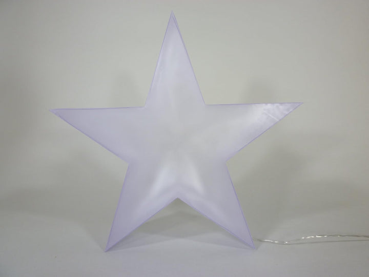 LED Deko Stern 35cm LED lila, für Innen batteriebetrieben zum Stellen oder Hängen, Dekolicht, Dekora