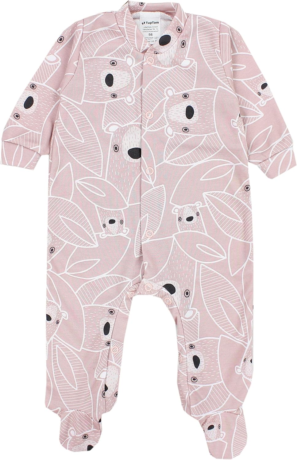 TupTam Baby Mädchen Schlafstrampler mit Fuss 3er Pack 62 Farbenmix 1, 62 Farbenmix 1
