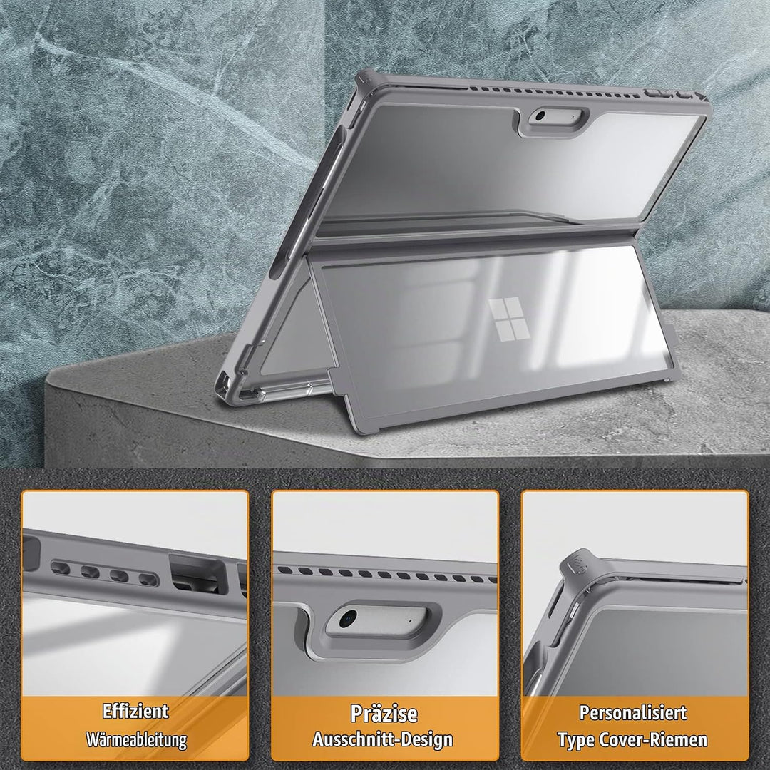Fintie Hülle für Microsoft Surface Pro 9 / Pro 9 5G 13 Zoll 2022, Stossfeste Robuste Hartschalen Sch