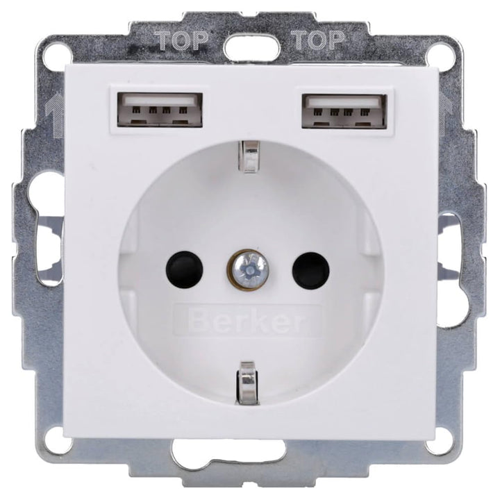 Berker Steckdose SCHUKO/USB 48038989