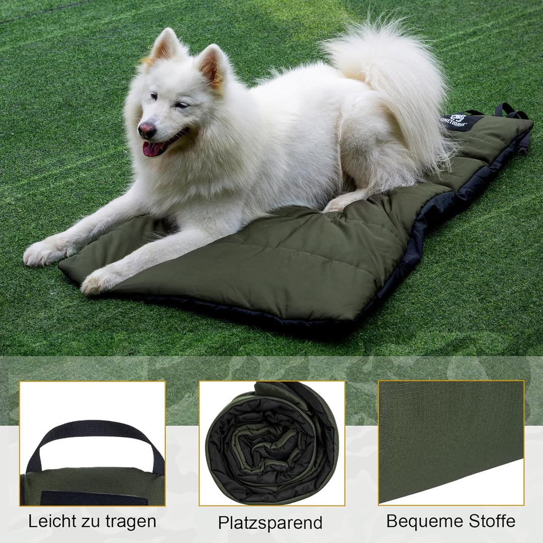 OneTigris Hundedecke 90 x 60cm Waschbares, Hundematte Komfort und Weiches Wasserdichtes Hundebett, H