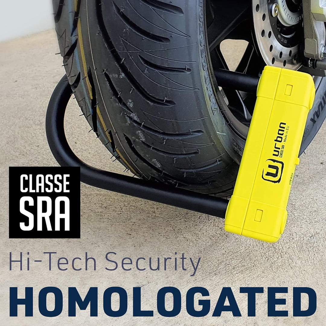 Urban Security UR120220 Diebstahlsicherung Vorhängeschloss U Hochsicherheitsgeprüft durch SRA Doppel