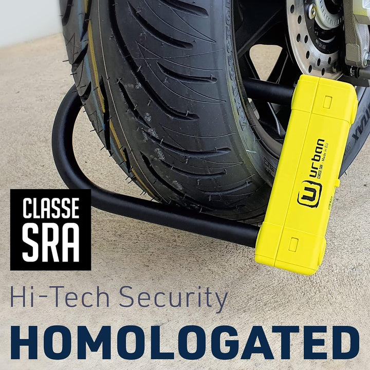 Urban Security UR120220 Diebstahlsicherung Vorhängeschloss U Hochsicherheitsgeprüft durch SRA Doppel