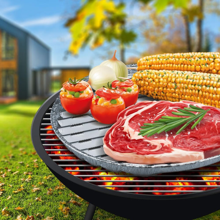 SWS 60 Grillpfannen rund Ø 34 cm Perfekt für Steaks, Gemüse und Meeresfrüchte