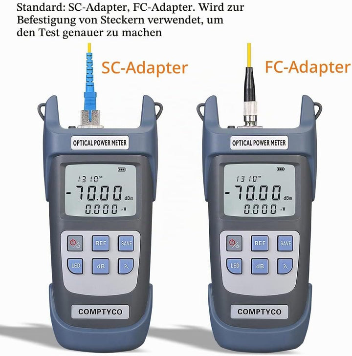 Guakiili FTTH Faser Optisches Leistungsmessgerät Faser Optisches Kabel Tester 70dBm ~ + 10dBm Arbeit