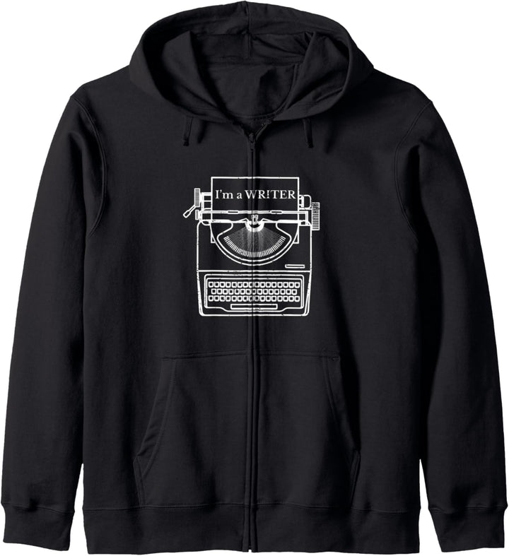 Ich bin ein Verfasser Vintage Geschenk Fun T Shirt Kapuzenjacke
