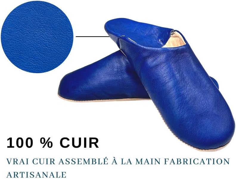 Gartiam - 100% Leder Solide und Bequeme Hausschuhe für Damen und Herren für Zuhause oder Outdoor - T